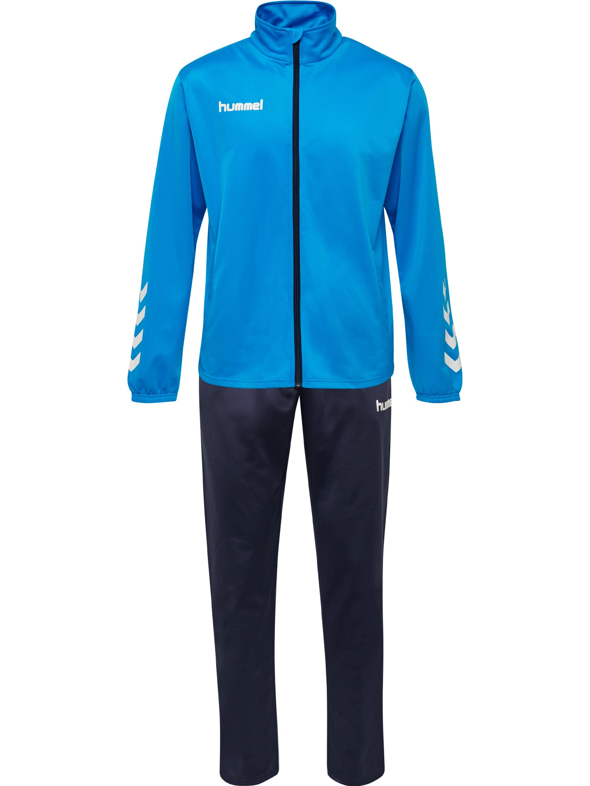 hummel Men's Hmlpromo Poly Track Suit, Diva Blue/Navy, S EU