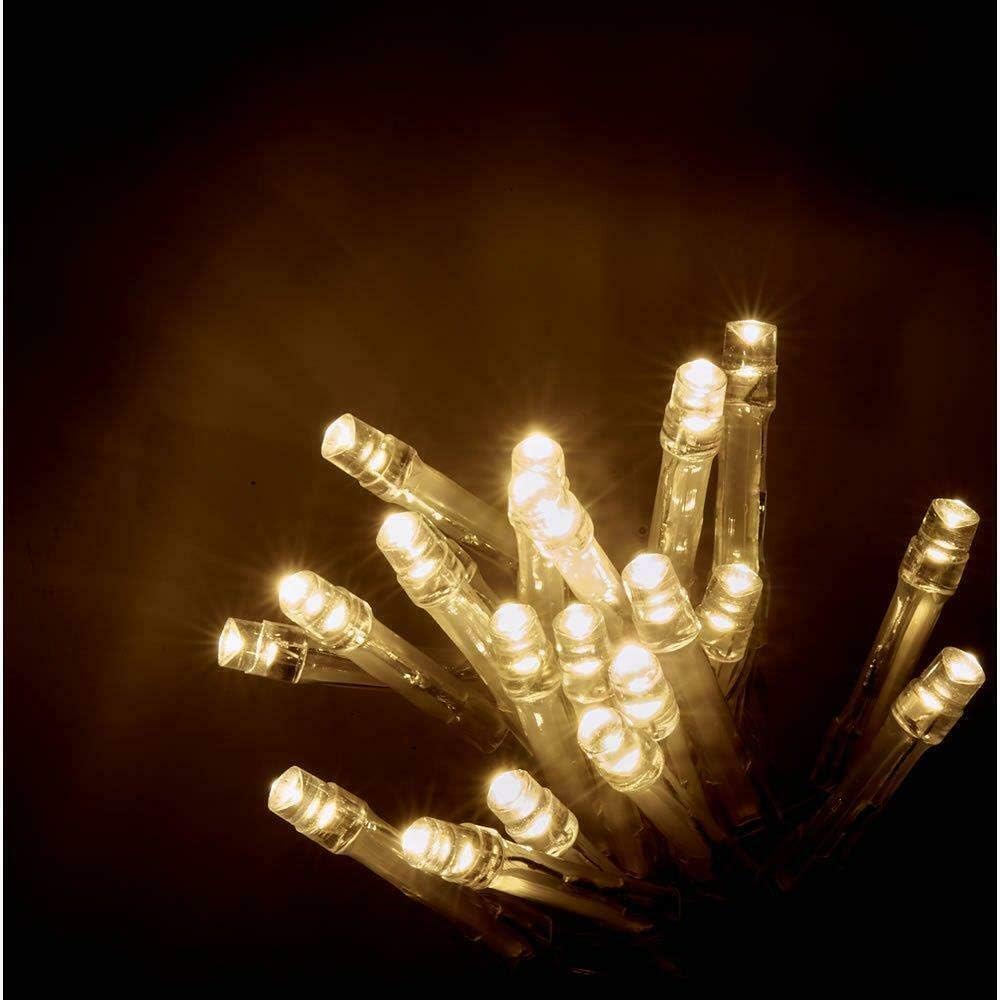 SHATCHI 40 Warm White LED Lights Clear Cable Battery Operated Fairy String Christmas Tree Wedding Party Birthday Garden Party Window Decorations - Image 5