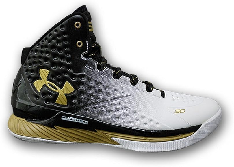 curry 1 white and gold