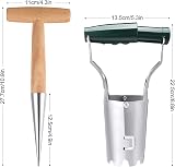 RosewineC Bulb Planter Tool Set with Dibber for Garden Outdoor Planting Pot view 2