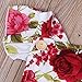 Newborn Kids Baby Girls Clothes Floral Jumpsuit Romper Playsuit + Headband Outfits (A-Red, 6-12 Months)