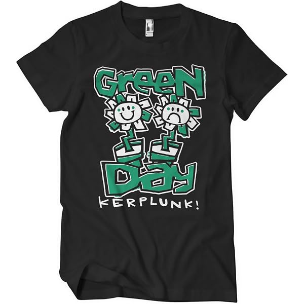 Green Day T Shirt 1994 Tour Dookie New Official Vintage Mens Black
