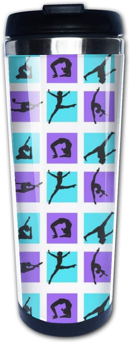 Gymnastics Game Travel Coffee Mug 400ML Portable Stainless Steel Vacuum Insulated Tumbler Double Wall Thermal Coffee/Water/Tea Cup With Lid