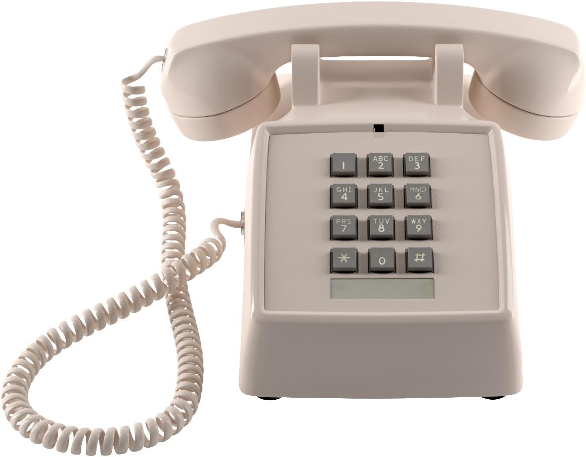 Home Intuition Amplified Single Line Corded Desk Telephone with Extra Loud Ringer, Ash : Electronics