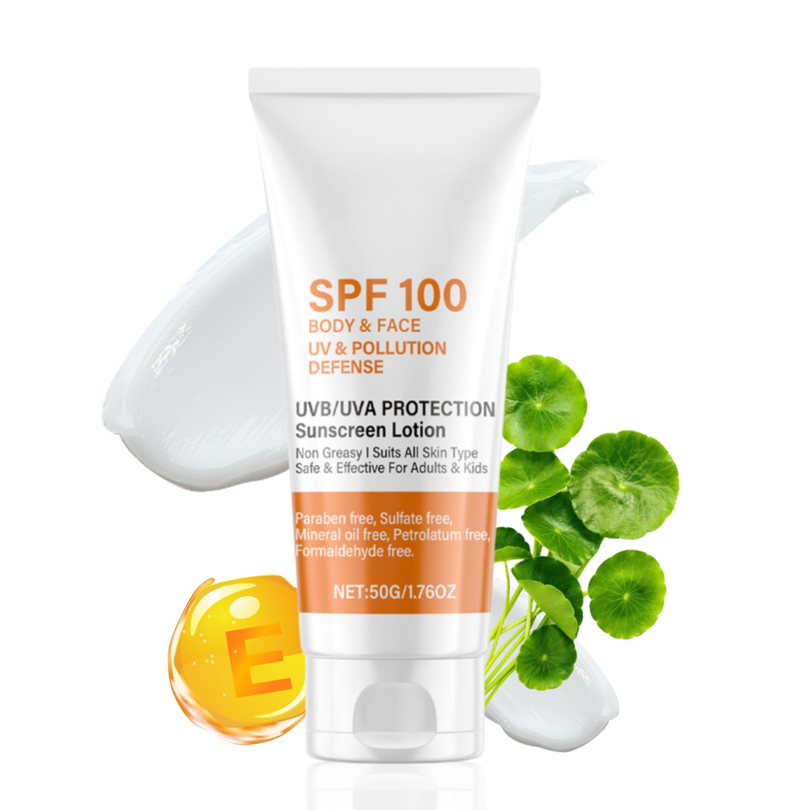 Sunscreen Face Sunscreen - Waterproof Sun Cream with UVB/UVA Protection - Moisturising Sun Cream SPF 100 - Anti Wrinkle & Sunburn Protection