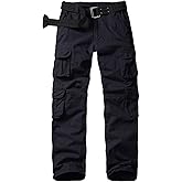 nayjury Womens Cargo Pants Elastic Waisted with Pockets,Women's Military Tactical Casual Work Hiking Pants Trousers