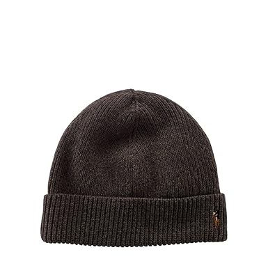 polo ralph lauren signature merino cuffed beanie