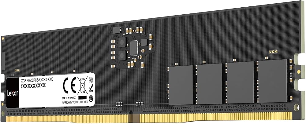Lexar 32GB DDR5 UDIMM 5600 MHz Memory 288-Pin CL46 1.1V
