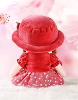 iEasey Adorable Baby Girl Rag Doll with Removable Dress Hat 35cm view 8