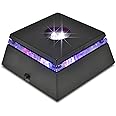 ASENTE 4 LED Display Base - LED Light Display Stand - Light Stand for Crystal Glass Art - Battery Operated LED Base Stand w/ Color Changing Lights - 2.5" Illuminated Holder