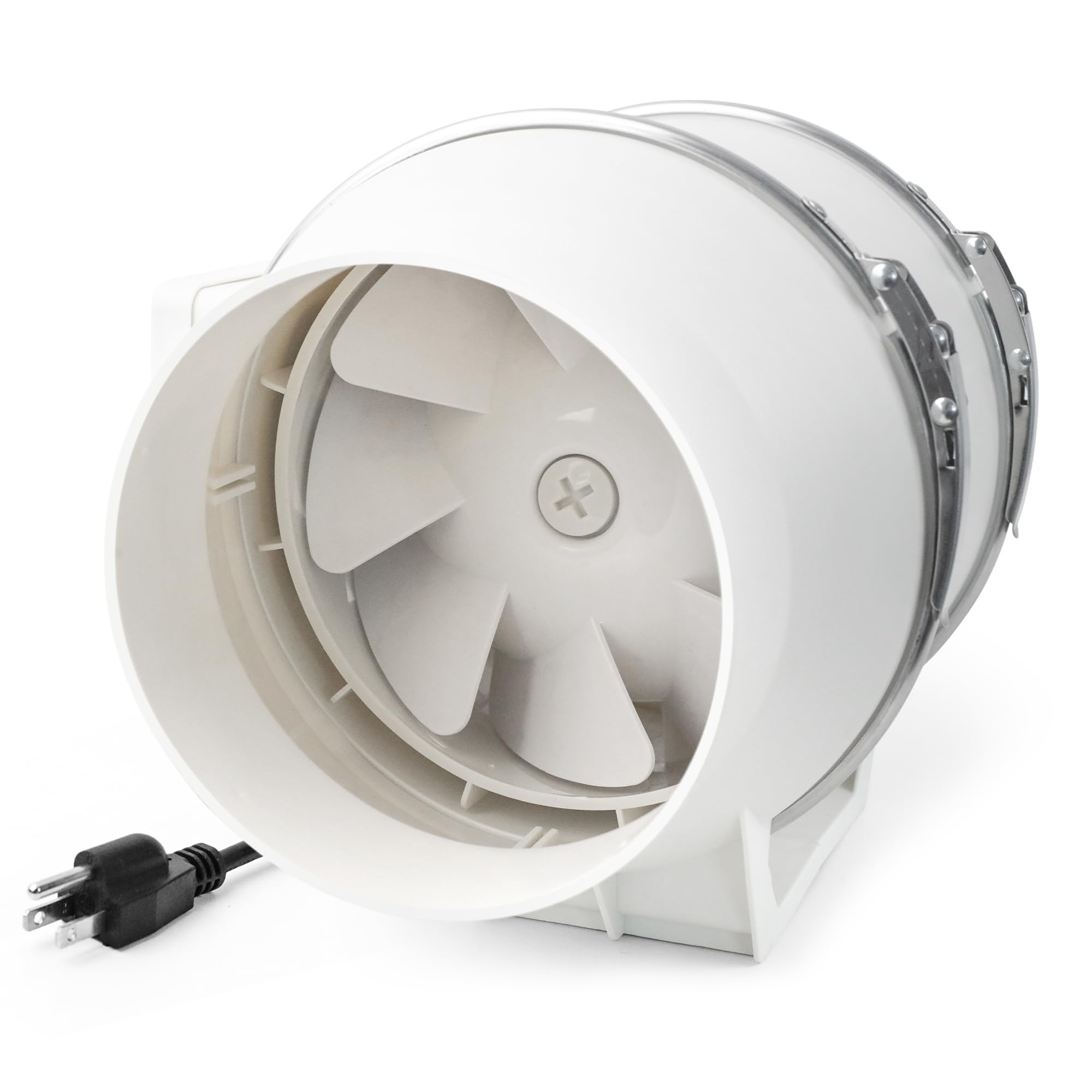 Photo 1 of (unfucntional for parts) Voltset 6 Inch Duct Fan, Inline Ventilation Exhaust Fan, 390 CFM Duct Intake High Efficiency Air Fan for Vent Bathroom, Kitchen, Grow Tent, Hydroponics, 3D Printer