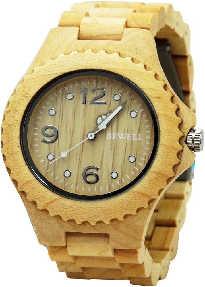 Handgefertigt aus Holz Armbanduhr hergestellt mit natürlichem Holz in