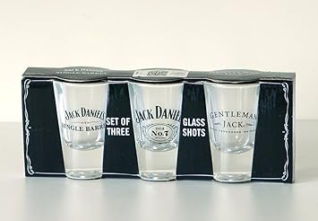 Jack Daniel 's Set von drei Schnapsgläser Offizielles Lizenzprodukt