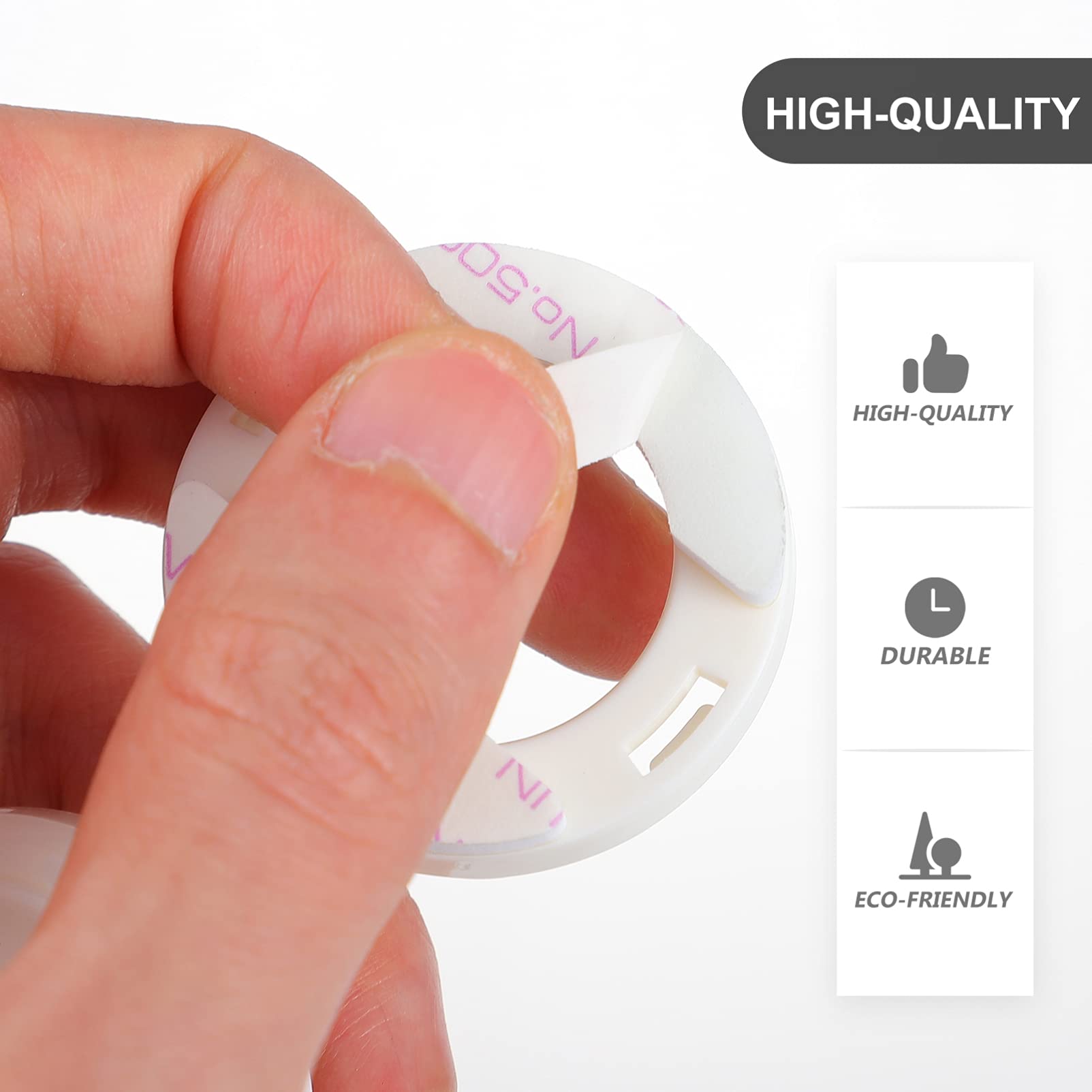 DOITOOL 4 Pcs Child Proof Button Covers, Washing Machine Button Covers Child Lock, Gas Stove Child Safety Knob Locks, Baby Proof Button Cover, Prevent Pressing Device for Stove Refrigerator Washer
