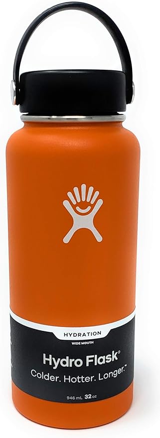 orange zest hydro flask 32 oz
