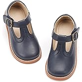 Otter MOMO Toddler Little Girls Oxford Shoes Mary Jane Flat T-Strap School Uniform Party Dress Shoes