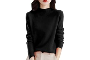 QUFECH Cashmere Sweaters for Women Long Sleeve Trendy Jumper Knitted Pullover Soft Warm 100% Cashmere Sweater Tops Clearance