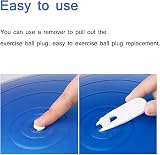 jeufun Exercise Ball Plug Set 6 Pieces Replacement Kit White 6.5x5.3cm view 3
