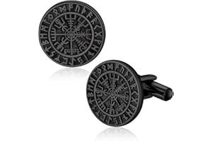 Bandmax Mens Cufflinks Stainless Steel Viking/Skull/Masonic Cuff Links for Men Best Gift for Father Husband Son