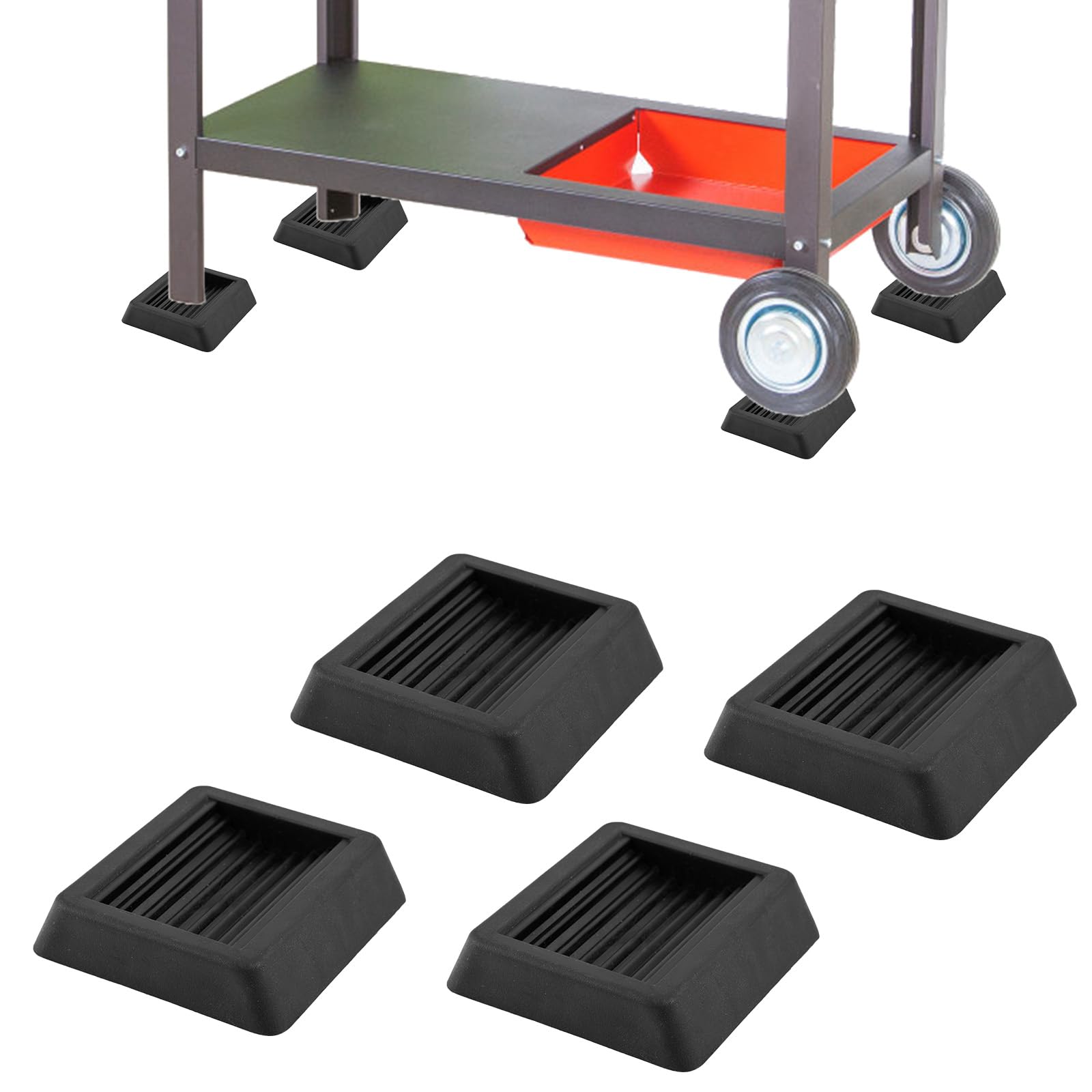 Gosknor 4pcs Griddle Leveling Shims Kit for Blackstone BBQ Griddle, Grill Levelers Kit with Soft Rubber Shims for Most Grills