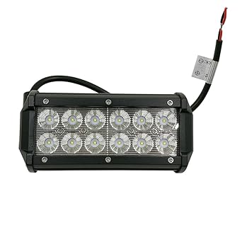 LARS360® 36W LED Light Bar Auto Arbeitslicht Scheinwerfer CREE Spot Flood Combo Schwarz Wasserdicht für Offroad SUV ATV UTV A