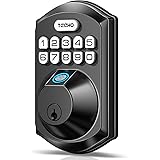 TEEHO TE002 Fingerprint Door Lock - Keyless Entry Door Lock - Electronic Keypad Deadbolt Lock - Smart Locks for Front Door - 