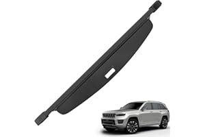 Blycorul Trunk Cargo Cover for Jeep Grand Cherokee(2 Row;WL) 4XE 2022-2026,Anti-Peeping Retractable Cargo Cover for Security Shade,Privacy Screen with Carbon Fiber Texture,Grand Cherokee Accessories