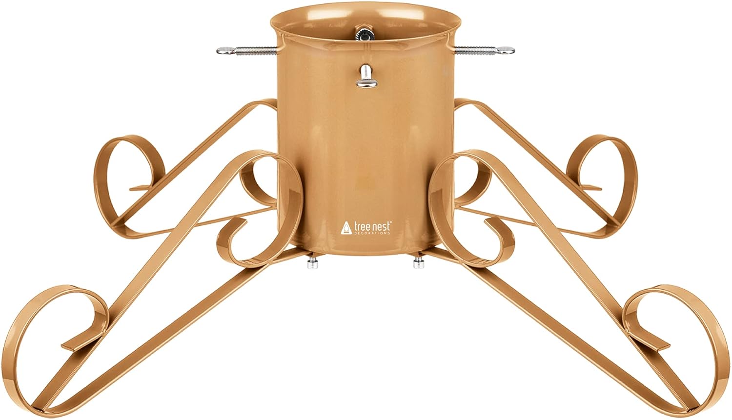 Tree Stands - Tree Nest Christmas Tree Stand Base for 8ft Real Trees Elegant Tree Holder Trees Stable for Xmas Tree Decoration Grace (Gold,L)