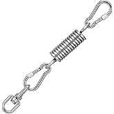 Premium Hammock Chair Hanging Kit with 2 Carabiner and Rotating Hook, Upgraded Snap Hooks Heavy Duty with 600 LB Capacity,Swing Spring for Swinging Chair/Hammocks