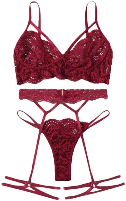 conjunto de ropa interior con encaje