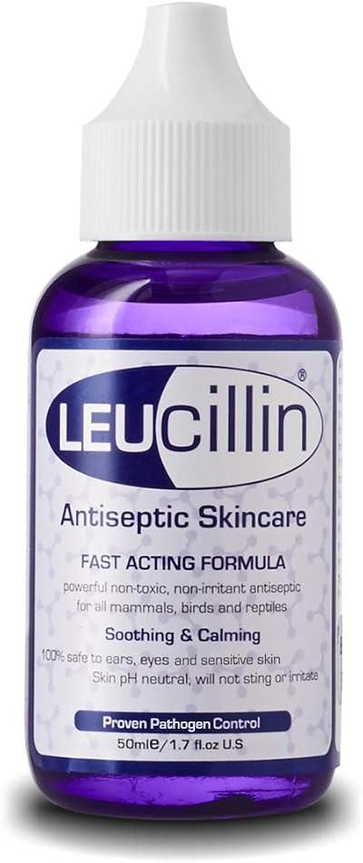 Leucillin Natural Antiseptic Dropper 50ml for Pets Eye Ear Skin