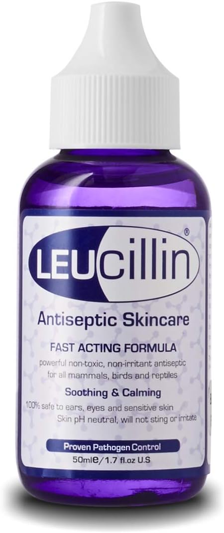 Leucillin Natural Antiseptic Dropper 50ml for Pets Eye Ear Skin
