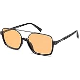 SOJOS Trendy Aviator Sunglasses for Women Men Polarized Retro Square Y2K Oversized Sun Glasses SJ2659