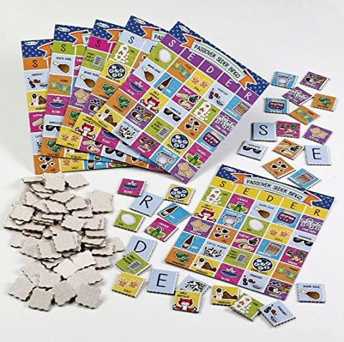 Passover Seder Bingo Game - 6 Boards