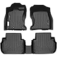 SMARTLINER Custom Fit All Weather 2 Row Black Floor Mat Liner Set Compatible with 2018-2023 Subaru Impreza/Subaru Crosstek