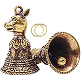 Brass Bells 2 Pack Crafted Zodiac Rabbit Sleigh Bell with Lucky Guardian Feature - Perfect for Car Christmas Tree and Fengshu