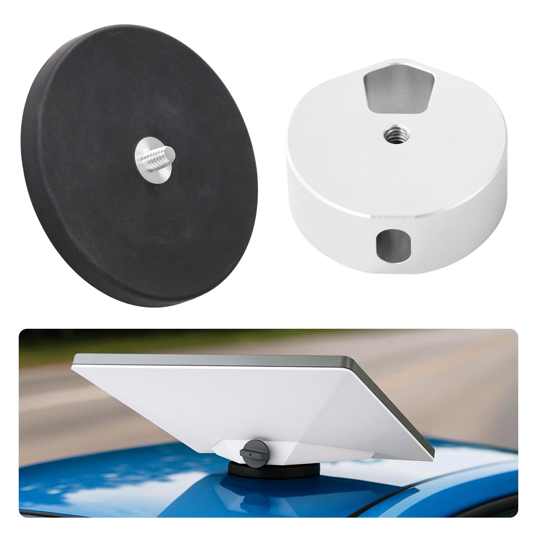 Photo 1 of 120lb Starlink Mini Magnetic Mount Easily Mounts to SUV Roofs, RV Roofs, Iron Surfaces, Boats, No Drilling Required