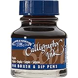 Winsor & Newton 1111609 Calligraphy Ink Bottle, 30ml, Sepia