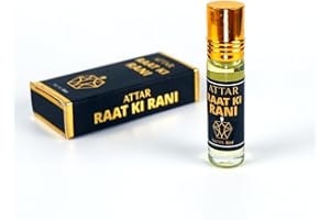 Natural Perfume Roll On Attar Long Lasting Fragrance Perfume For Men And Women - 8 ML, Pack Of 1 (Scent - Raat Ki Rani)