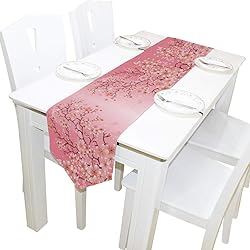 WOOR Double-Sided Cherry Blossom Pattern Table