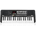 POGOLAB MK-2 37 Mini Keys Keyboard Piano, Portable Small Keyboard with 40 Songs, 200 Sounds, with MIDI Function, LED Display & Dual Speakers, Compact Music Electric Piano for Kids/Beginners (Black)