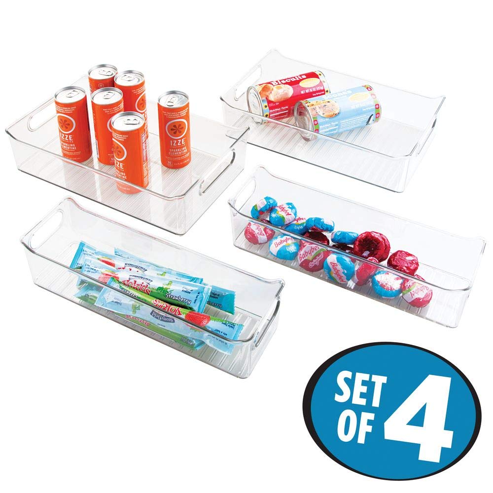 Set 2 Contenitori Per Bagno Impilabili - Porta Cotton Fioc E Dischetti - Oro Rosso E Trasparente - Foto 3