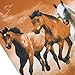 Galloping Horse Bedding Sets, 100% Polyester 3D Bedding Sets, 4pcs with Duvet Cover, Bed Sheet, 2*Pillow Case (Comforter Not Included) Twin Size