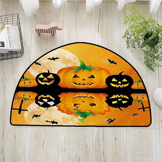 Xlcsomf - Felpudo semircircular Antipolvo para Halloween, para ...