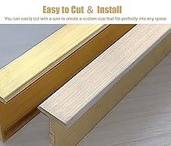Brass Floor Transition Strip Wood to Tile, Extra
