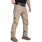 CARWORNIC Men's Lightweight Tactical Pants Ripstop Military Cargo Pants Water Resistant Outdoor Hiking Work Pants