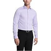 Calvin Klein Men's Non Iron Stretch Slim Fit Mini Check Dress Shirt