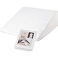 CirclesHome Wedge Pillow Cover 100% Cotton, Zippered Wedge Pillow Case Protector, Soft, Hypoallergenic & Breathable - 25x25x10x2”