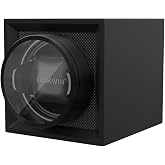 DUKWIN Single Watch Winder with Dual Power Supply, Supper Quiet Motor and Adjustable Watch Pillow, Small Watch Winder for Travel