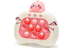 OLLOIIG Quick Push Sensory Fidget Toys for Kids Adults, Handheld Puzzle Game, Fast Push Travel Toys, Xmas Birthday Gift for Boys Girls (Dino)